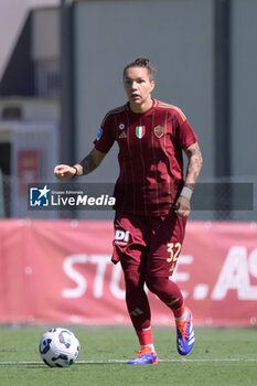 2024-09-14 - AS Roma's Elena Linari during the Italian Football Championship League A Women 2024/2025 match between AS Roma vs US Sassuolo at the Tre Fontane stadium on 14 September 2024. - AS ROMA VS US SASSUOLO - ITALIAN SERIE A WOMEN - SOCCER