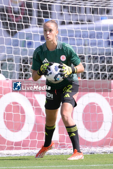 2024-09-14 - AS Roma's Liliana Merolla goalkeeper during the Italian Football Championship League A Women 2024/2025 match between AS Roma vs US Sassuolo at the Tre Fontane stadium on 14 September 2024. - AS ROMA VS US SASSUOLO - ITALIAN SERIE A WOMEN - SOCCER