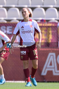 2024-09-14 - AS Roma's Manuela Giugliano  during the Italian Football Championship League A Women 2024/2025 match between AS Roma vs US Sassuolo at the Tre Fontane stadium on 14 September 2024. - AS ROMA VS US SASSUOLO - ITALIAN SERIE A WOMEN - SOCCER