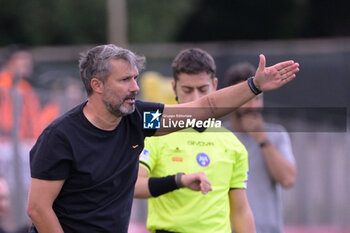 2024-09-14 - AS Roma's head coach Alessandro Spugna during the Italian Football Championship League A Women 2024/2025 match between AS Roma vs US Sassuolo at the Tre Fontane stadium on 14 September 2024. - AS ROMA VS US SASSUOLO - ITALIAN SERIE A WOMEN - SOCCER