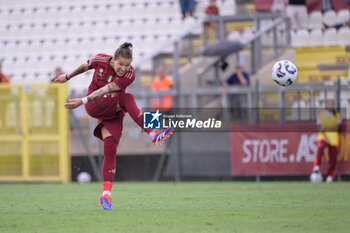 2024-09-14 - AS Roma's Elena Linari during the Italian Football Championship League A Women 2024/2025 match between AS Roma vs US Sassuolo at the Tre Fontane stadium on 14 September 2024. - AS ROMA VS US SASSUOLO - ITALIAN SERIE A WOMEN - SOCCER