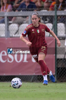 2024-09-14 - AS Roma's Giulia Dragoni during the Italian Football Championship League A Women 2024/2025 match between AS Roma vs US Sassuolo at the Tre Fontane stadium on 14 September 2024. - AS ROMA VS US SASSUOLO - ITALIAN SERIE A WOMEN - SOCCER