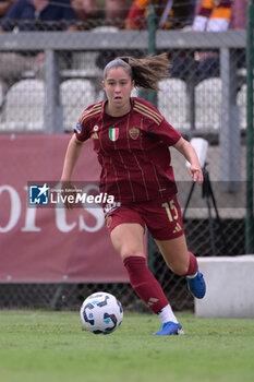 2024-09-14 - AS Roma's Giulia Dragoni during the Italian Football Championship League A Women 2024/2025 match between AS Roma vs US Sassuolo at the Tre Fontane stadium on 14 September 2024. - AS ROMA VS US SASSUOLO - ITALIAN SERIE A WOMEN - SOCCER