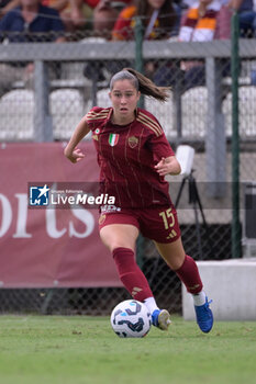 2024-09-14 - AS Roma's Giulia Dragoni during the Italian Football Championship League A Women 2024/2025 match between AS Roma vs US Sassuolo at the Tre Fontane stadium on 14 September 2024. - AS ROMA VS US SASSUOLO - ITALIAN SERIE A WOMEN - SOCCER