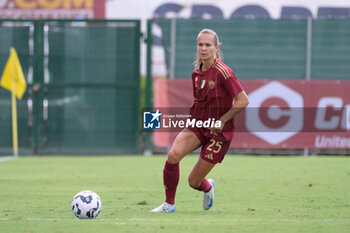 2024-09-14 - AS Roma's Frederikke Thogersen during the Italian Football Championship League A Women 2024/2025 match between AS Roma vs US Sassuolo at the Tre Fontane stadium on 14 September 2024. - AS ROMA VS US SASSUOLO - ITALIAN SERIE A WOMEN - SOCCER