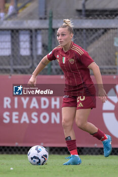 2024-09-14 - AS Roma's Giada Greggi during the Italian Football Championship League A Women 2024/2025 match between AS Roma vs US Sassuolo at the Tre Fontane stadium on 14 September 2024. - AS ROMA VS US SASSUOLO - ITALIAN SERIE A WOMEN - SOCCER