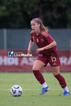 2024-09-14 - AS Roma's Giulia Dragoni during the Italian Football Championship League A Women 2024/2025 match between AS Roma vs US Sassuolo at the Tre Fontane stadium on 14 September 2024. - AS ROMA VS US SASSUOLO - ITALIAN SERIE A WOMEN - SOCCER