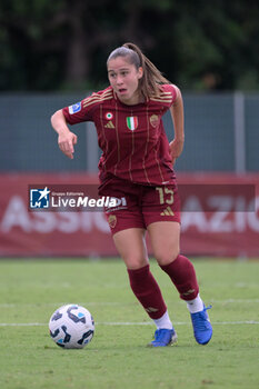 2024-09-14 - AS Roma's Giulia Dragoni during the Italian Football Championship League A Women 2024/2025 match between AS Roma vs US Sassuolo at the Tre Fontane stadium on 14 September 2024. - AS ROMA VS US SASSUOLO - ITALIAN SERIE A WOMEN - SOCCER