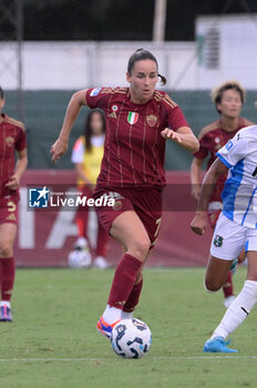 2024-09-14 - AS Roma's Evelyne Viens during the Italian Football Championship League A Women 2024/2025 match between AS Roma vs US Sassuolo at the Tre Fontane stadium on 14 September 2024. - AS ROMA VS US SASSUOLO - ITALIAN SERIE A WOMEN - SOCCER