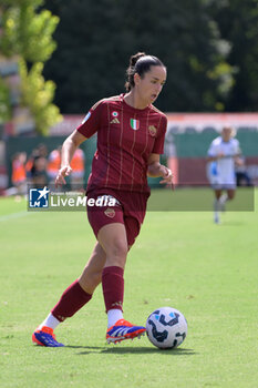 2024-09-14 - AS Roma's Evelyne Viens during the Italian Football Championship League A Women 2024/2025 match between AS Roma vs US Sassuolo at the Tre Fontane stadium on 14 September 2024. - AS ROMA VS US SASSUOLO - ITALIAN SERIE A WOMEN - SOCCER