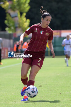 2024-09-14 - AS Roma's Evelyne Viens during the Italian Football Championship League A Women 2024/2025 match between AS Roma vs US Sassuolo at the Tre Fontane stadium on 14 September 2024. - AS ROMA VS US SASSUOLO - ITALIAN SERIE A WOMEN - SOCCER