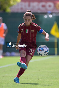 2024-09-14 - AS Roma's Manuela Giugliano during the Italian Football Championship League A Women 2024/2025 match between AS Roma vs US Sassuolo at the Tre Fontane stadium on 14 September 2024. - AS ROMA VS US SASSUOLO - ITALIAN SERIE A WOMEN - SOCCER