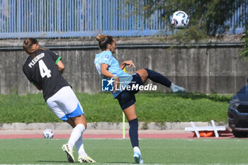 2024-09-20 - Michela Giordano of Napoli Femminile competes for the ball with Caroline Pleidrupp of US Sassuolo Femminile during the Soccer- Italian Serie A Women between Napoli Femminile vs US Sassuolo at Arena Giuseppe Piccolo Stadium - NAPOLI FEMMINILE VS US SASSUOLO - ITALIAN SERIE A WOMEN - SOCCER