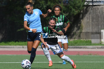 2024-09-20 - Isotta Nocchi of US Sassuolo Femminile competes for the ball with Matilde Lundorf of Napoli Femminile during the Soccer- Italian Serie A Women between Napoli Femminile vs US Sassuolo at Arena Giuseppe Piccolo Stadium - NAPOLI FEMMINILE VS US SASSUOLO - ITALIAN SERIE A WOMEN - SOCCER