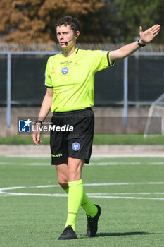 2024-09-20 - Gabriele Restaldo the referee during the Soccer- Italian Serie A Women between Napoli Femminile vs US Sassuolo at Arena Giuseppe Piccolo Stadium - NAPOLI FEMMINILE VS US SASSUOLO - ITALIAN SERIE A WOMEN - SOCCER