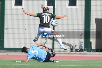 2024-09-20 - GinaChmielinski of US Sassuolo Femminile competes for the ball with Paola Di Marino during the Soccer- Italian Serie A Women between Napoli Femminile vs US Sassuolo at Arena Giuseppe Piccolo Stadium - NAPOLI FEMMINILE VS US SASSUOLO - ITALIAN SERIE A WOMEN - SOCCER