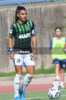 2024-09-20 - Benedetta Orsi of US Sassuolo inaction during the Soccer- Italian Serie A Women between Napoli Femminile vs US Sassuolo at Arena Giuseppe Piccolo Stadium - NAPOLI FEMMINILE VS US SASSUOLO - ITALIAN SERIE A WOMEN - SOCCER