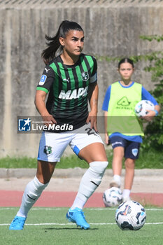 2024-09-20 - Benedetta Orsi of US Sassuolo inaction during the Soccer- Italian Serie A Women between Napoli Femminile vs US Sassuolo at Arena Giuseppe Piccolo Stadium - NAPOLI FEMMINILE VS US SASSUOLO - ITALIAN SERIE A WOMEN - SOCCER