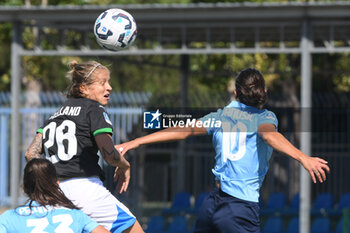 2024-09-20 - Martina Brustina of US Sassuolo in action competes for the ball with Marija Banusic of Napoli Femminile during the Soccer- Italian Serie A Women between Napoli Femminile vs US Sassuolo at Arena Giuseppe Piccolo Stadium - NAPOLI FEMMINILE VS US SASSUOLO - ITALIAN SERIE A WOMEN - SOCCER