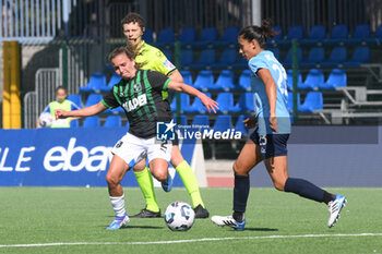 2024-09-20 - Davina Philtjens of US Sassuolo Femminile competes for the ball with Melissa Bellucci of Napoli Femminile during the Soccer- Italian Serie A Women between Napoli Femminile vs US Sassuolo at Arena Giuseppe Piccolo Stadium - NAPOLI FEMMINILE VS US SASSUOLO - ITALIAN SERIE A WOMEN - SOCCER