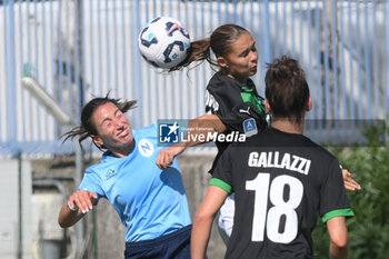 2024-09-20 - Gloria Sliskovic of Napoli Femminile competes for the ball with Davina Philtjens of US Sassuolo Femminile during the Soccer- Italian Serie A Women between Napoli Femminile vs US Sassuolo at Arena Giuseppe Piccolo Stadium - NAPOLI FEMMINILE VS US SASSUOLO - ITALIAN SERIE A WOMEN - SOCCER