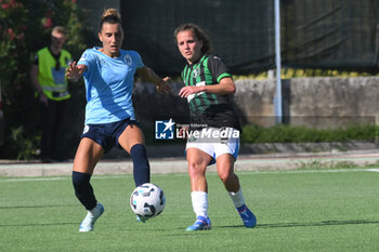 2024-09-20 - Davina Philtjens of US Sassuolo Femminile competes for the ball with Virginia Di Giammarino of Napoli Femminile during the Soccer- Italian Serie A Women between Napoli Femminile vs US Sassuolo at Arena Giuseppe Piccolo Stadium - NAPOLI FEMMINILE VS US SASSUOLO - ITALIAN SERIE A WOMEN - SOCCER