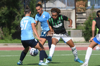 2024-09-20 - Kassandra Missipo of US Sassuolo Femminile competes for the ball with Michela Giordano of Napoli Femminile during the Soccer- Italian Serie A Women between Napoli Femminile vs US Sassuolo at Arena Giuseppe Piccolo Stadium - NAPOLI FEMMINILE VS US SASSUOLO - ITALIAN SERIE A WOMEN - SOCCER