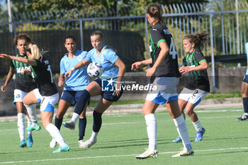 2024-09-20 - Maja Jelcic of Napoli Femminile competes for the ball with Samantha Fisher of US Sassuolo Femminile during the Soccer- Italian Serie A Women between Napoli Femminile vs US Sassuolo at Arena Giuseppe Piccolo Stadium - NAPOLI FEMMINILE VS US SASSUOLO - ITALIAN SERIE A WOMEN - SOCCER