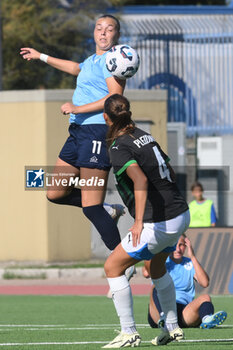 2024-09-20 - Maja Jelcic of Napoli Femminile competes for the ball with Caroline Pleidrupp of US Sassuolo Femminile during the Soccer- Italian Serie A Women between Napoli Femminile vs US Sassuolo at Arena Giuseppe Piccolo Stadium - NAPOLI FEMMINILE VS US SASSUOLO - ITALIAN SERIE A WOMEN - SOCCER