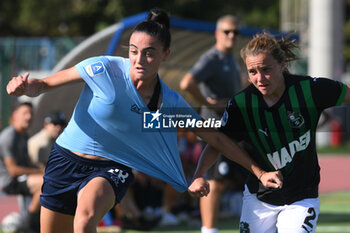 2024-09-20 - Ginevra Moretti of Napoli Femminile competes for the ball with Davina Philtjens of US Sassuolo Femminile during the Soccer- Italian Serie A Women between Napoli Femminile vs US Sassuolo at Arena Giuseppe Piccolo Stadium - NAPOLI FEMMINILE VS US SASSUOLO - ITALIAN SERIE A WOMEN - SOCCER