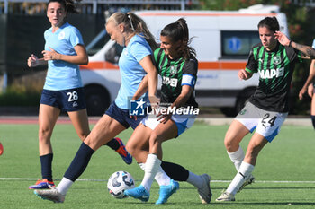 2024-09-20 - Manuele sciabica of Napoli Femminile competes for the ball with Davina Philtjens of US Sassuolo Femminile during the Soccer- Italian Serie A Women between Napoli Femminile vs US Sassuolo at Arena Giuseppe Piccolo Stadium - NAPOLI FEMMINILE VS US SASSUOLO - ITALIAN SERIE A WOMEN - SOCCER