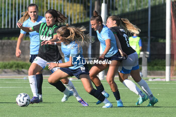 2024-09-20 - Manuele sciabica of Napoli Femminile competes for the ball with Davina Philtjens of US Sassuolo Femminile during the Soccer- Italian Serie A Women between Napoli Femminile vs US Sassuolo at Arena Giuseppe Piccolo Stadium - NAPOLI FEMMINILE VS US SASSUOLO - ITALIAN SERIE A WOMEN - SOCCER