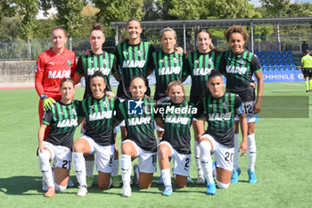 2024-09-20 - the formation of Sassuolo during the Soccer - Italian Serie A Women between Napoli Femminile vs US Sassuolo at Giuseppe Piccolo Stadium - NAPOLI FEMMINILE VS US SASSUOLO - ITALIAN SERIE A WOMEN - SOCCER