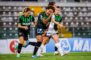 2024-09-28 - Kassandra Missipo celebrates scoring the 1-1 goal during the Women's Serie A match between Sassuolo Women and Inter Women at the Enzo Ricci Stadium in Sassuolo on September 28, 2024 in Sassuolo, Italy. - US SASSUOLO VS INTER - FC INTERNAZIONALE - ITALIAN SERIE A WOMEN - SOCCER