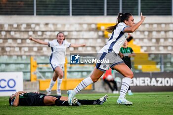 2024-09-28 - Annamaria Serturini goal during the Women's Serie A match between Sassuolo Women and Inter Women at the Enzo Ricci Stadium in Sassuolo on September 28, 2024 in Sassuolo, Italy. - US SASSUOLO VS INTER - FC INTERNAZIONALE - ITALIAN SERIE A WOMEN - SOCCER