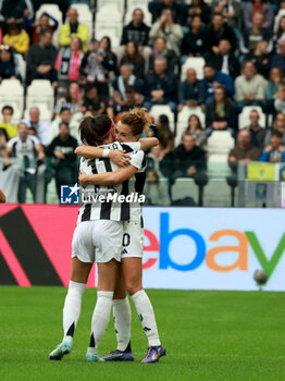 2024-10-13 - Barbara Bonansea (Juventus Women) celebrates the goal with Cristiana Girelli (Juventus Women) - JUVENTUS FC VS AS ROMA - ITALIAN SERIE A WOMEN - SOCCER