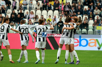 2024-10-13 - Barbara Bonansea (Juventus Women) celebrates the gol with Cristiana Girelli (Juventus Women) - JUVENTUS FC VS AS ROMA - ITALIAN SERIE A WOMEN - SOCCER