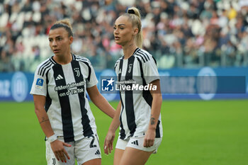 2024-10-13 - Arianna Caruso (Juventus Women) and Alisha Lehman (Juventus Women) - JUVENTUS FC VS AS ROMA - ITALIAN SERIE A WOMEN - SOCCER