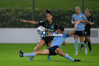 2024-10-13 - Lazio’s Women Martina Piemonte  and Paola Di Marino (Napoli Femminile)  during the Italian Football Championship League A Women 2024/2025 match between SS Lazio Women vs Napoli Femminile at the on13 October 2024. - LAZIO WOMEN VS NAPOLI FEMMINILE - ITALIAN SERIE A WOMEN - SOCCER