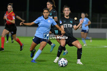 2024-10-13 - Lazio’s Women Clarisse Le Bihan and Melissa Bellucci (Napoli Femminile) during the Italian Football Championship League A Women 2024/2025 match between SS Lazio Women vs Napoli Femminile at the on13 October 2024. - LAZIO WOMEN VS NAPOLI FEMMINILE - ITALIAN SERIE A WOMEN - SOCCER