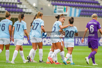 2024-10-19 - #25 Eleonora Goldoni (Lazio Women) exultation with teammates - ACF FIORENTINA VS LAZIO WOMEN - ITALIAN SERIE A WOMEN - SOCCER