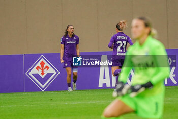 2024-10-19 - #4 Agnese Bonfantini (Fiorentina Femminile) exultation after scoring the second gol - ACF FIORENTINA VS LAZIO WOMEN - ITALIAN SERIE A WOMEN - SOCCER