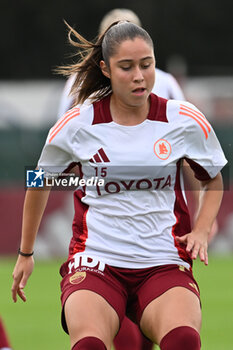 2024-10-20 - Giulia Dragoni of A.S. Roma Femminile during the 7th day of the Serie A Femminile eBay Championship between A.S. Roma and A.C. Milan Femminile at the Tre Fontane Stadium on October 20, 2024 in Rome, Italy. - AS ROMA VS AC MILAN - ITALIAN SERIE A WOMEN - SOCCER