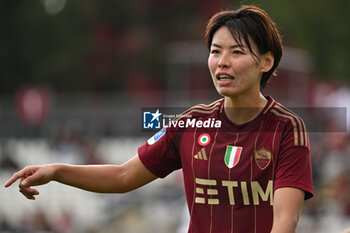 2024-10-20 - Saki Kumagai of A.S. Roma Femminile during the 7th day of the Serie A Femminile eBay Championship between A.S. Roma and A.C. Milan Femminile at the Tre Fontane Stadium on October 20, 2024 in Rome, Italy. - AS ROMA VS AC MILAN - ITALIAN SERIE A WOMEN - SOCCER