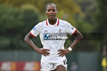 2024-10-20 - Evelyn Ijeh of A.C. Milan Femminile during the 7th day of the Serie A Femminile eBay Championship between A.S. Roma and A.C. Milan Femminile at the Tre Fontane Stadium on October 20, 2024 in Rome, Italy. - AS ROMA VS AC MILAN - ITALIAN SERIE A WOMEN - SOCCER