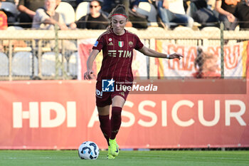 2024-10-20 - Benedetta Glionna of A.S. Roma Femminile in action during the 7th day of the Serie A Femminile eBay Championship between A.S. Roma and A.C. Milan Femminile at the Tre Fontane Stadium on October 20, 2024 in Rome, Italy. - AS ROMA VS AC MILAN - ITALIAN SERIE A WOMEN - SOCCER