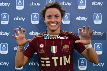 2024-10-20 - Valentina Giacinti of A.S. Roma Femminile during the 7th day of the Serie A Femminile eBay Championship between A.S. Roma and A.C. Milan Femminile at the Tre Fontane Stadium on October 20, 2024 in Rome, Italy. - AS ROMA VS AC MILAN - ITALIAN SERIE A WOMEN - SOCCER