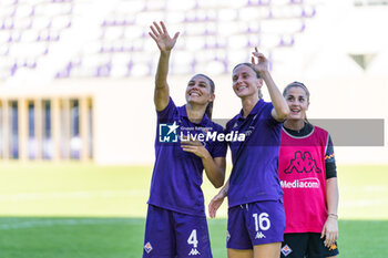 2024-11-03 - Agnese Bonfantini (Fiorentina Femminile) and Kaja Erzen (Fiorentina Femminile) exultation after winning the match - ACF FIORENTINA VS INTER - FC INTERNAZIONALE - ITALIAN SERIE A WOMEN - SOCCER