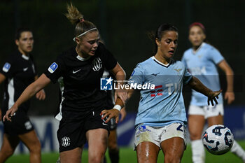 2024-11-02 - Mina Bergersen of F.C. Como Women and Flaminia Simonetti of S.S. Lazio in action during the 8th day of the Serie A Femminile eBay Championship between S.S. Lazio and F.C. Como at the Mirko Fersini Stadium on November 2, 2024 in Formello, Italy. - LAZIO WOMEN VS FC COMO WOMEN - ITALIAN SERIE A WOMEN - SOCCER