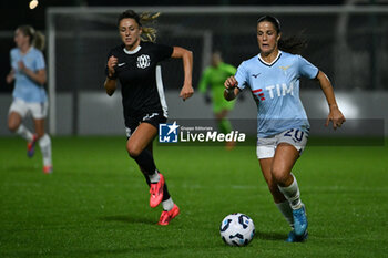 2024-11-02 - Flaminia Simonetti of S.S. Lazio in action during the 8th day of the Serie A Femminile eBay Championship between S.S. Lazio and F.C. Como at the Mirko Fersini Stadium on November 2, 2024 in Formello, Italy. - LAZIO WOMEN VS FC COMO WOMEN - ITALIAN SERIE A WOMEN - SOCCER